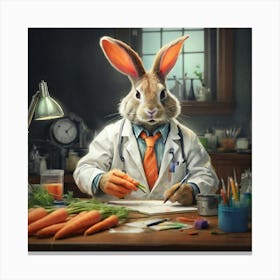 Doctor Rabbit Canvas Print