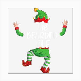 Bearded Elf Family Matching Christmas Pajamas Pjs Xmas Men Canvas Print