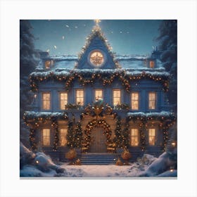 Christmas House 65 Canvas Print