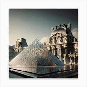 Pyramid Of Paris Canvas Print