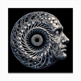Spiral Head Canvas Print