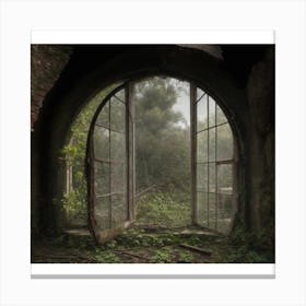 Window In The Woods Canvas Print