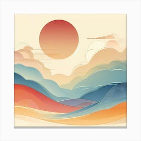 Abstract Landscape Painting 11 Canvas Print