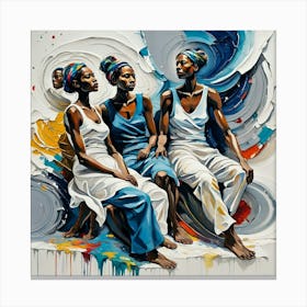 Three Women 2 Canvas Print