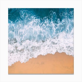 Aerial View Of A Beach Canvas Print