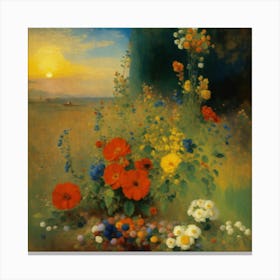 Flowers 8k Resolution Concept Art By Gustave More (1) Canvas Print