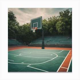 Basketball Court 7 Canvas Print