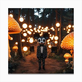 Mickey Mouse In The Forest Canvas Print