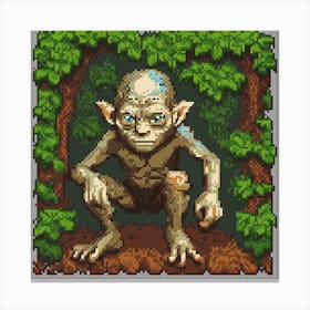 Lord Of The Rings Pixel Art 1 Canvas Print
