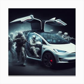 Tesla Model X Canvas Print