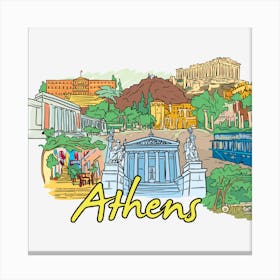 Athens Canvas Print