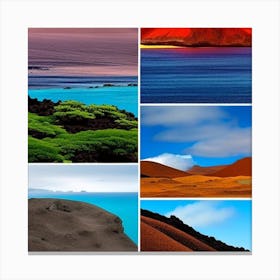 Landscapes Of The Galápagos Islands Canvas Print