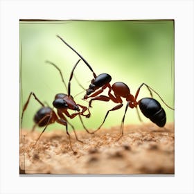 The Fighting Ants Canvas Print