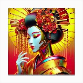 Japan Geisha Visual 1 Canvas Print