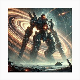 Inferno Titan Anti Singularity Armor Canvas Print