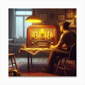 Old Radio Canvas Print