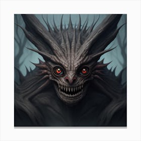 Demon Head Canvas Print