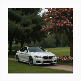 Default Car Bmw With Place Nature Tree And Rose 0 (1) Canvas Print