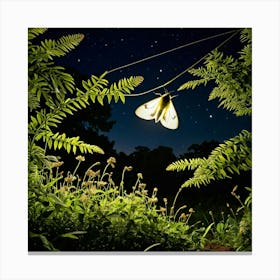 Moth In The Night Canvas Print