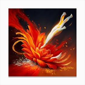 Flower Of Fire Canvas Print