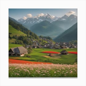 Alpine Village Canvas Print