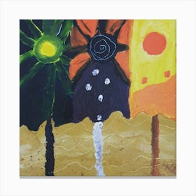 Three Suns Canvas Print