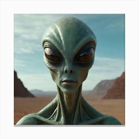 Alien Face Canvas Print