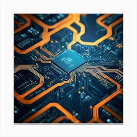 Computer Circuit Board 18 Canvas Print