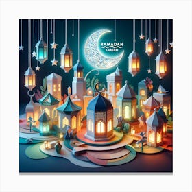 Ramadan Lanterns 4 Canvas Print