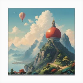 Chinese Temple Canvas Print