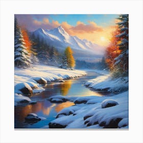 Winter Scene 3 Canvas Print