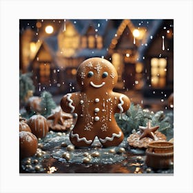 Christmas Gingerbread 1 Canvas Print