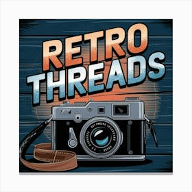 Retro Threads Canvas Print