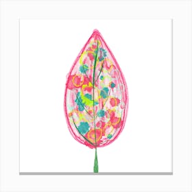 Watercolour Leaf - Abstract Canvas Print