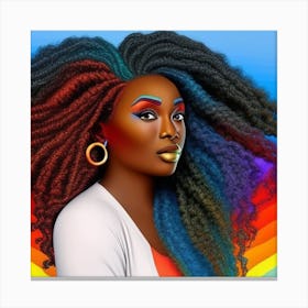 From Melanin, With Love and Rainbows Canvas Print