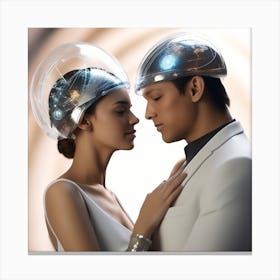 Futuristic Couple 150 Canvas Print