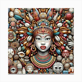 African Woman Wall Art 1 Canvas Print