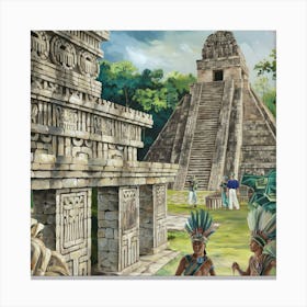 Mayan Ruins Toile