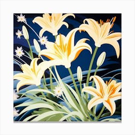 Lunar lilies 5 Canvas Print