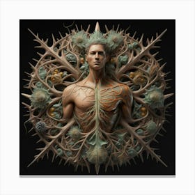Human thorn, Tree Of Life, digital art 1 Canvas Print