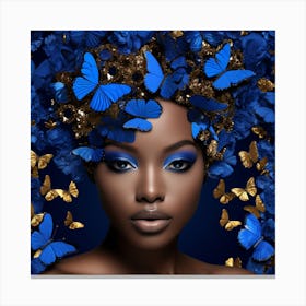 Blue Butterfly 3 Canvas Print