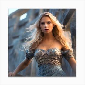 Woman of the deep. 4 Canvas Print