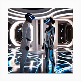 Futuristic Couple 24 Canvas Print