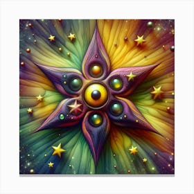 Psychedelic Star Canvas Print