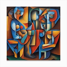 Liver Cubism Style Canvas Print