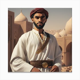 Man In Arabic Canvas Print