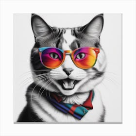 Cat In Sunglasses 1 Canvas Print