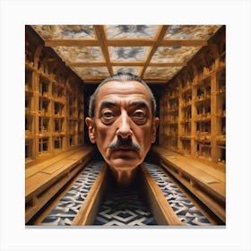 Dali Meets Escher 7 Canvas Print