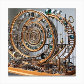 Clockwork Clock Canvas Print