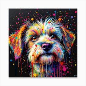 Colorful Dog Canvas Print